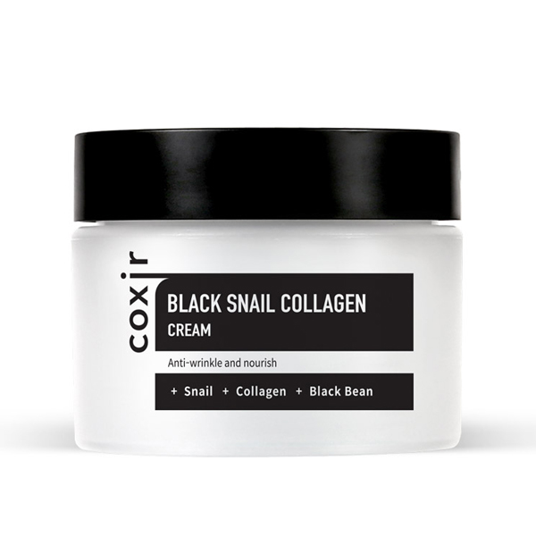 фото Антивозрастной крем для лица coxir black snail collagen cream