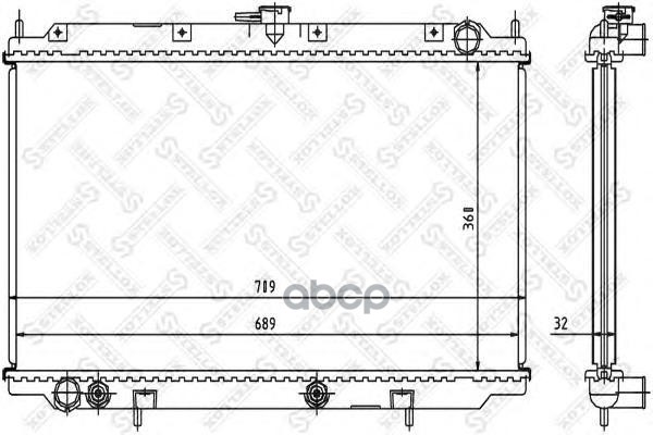 

Радиатор системы охлаждения Stellox 1025979SX