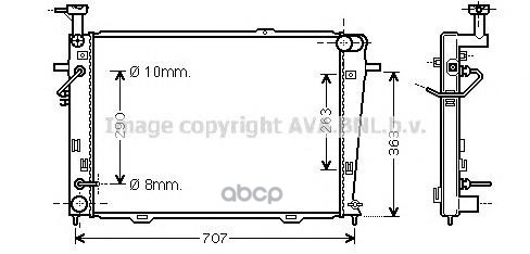 фото Радиатор системы охлаждения ava quality cooling hy2127