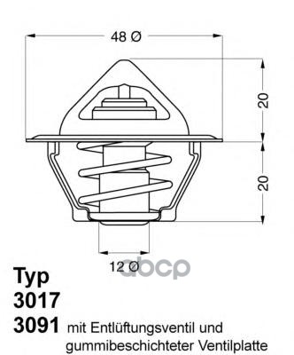 Термостат Wahler 301792D50