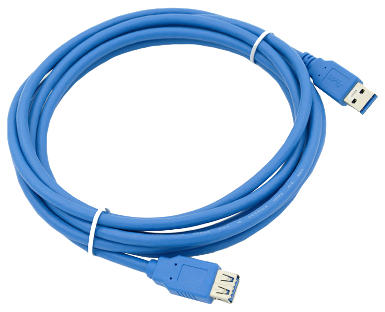 Кабель Behpex USB A-USB A, M-F 3м Blue