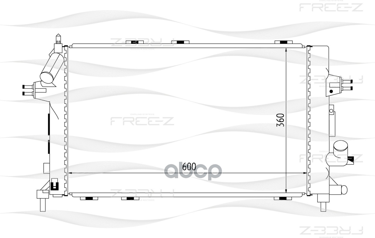 фото Радиатор охлаждения free-z kk0162