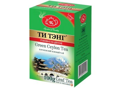 Чай весовой зеленый Ти Тэнг Green Ceylon Tea 100 г