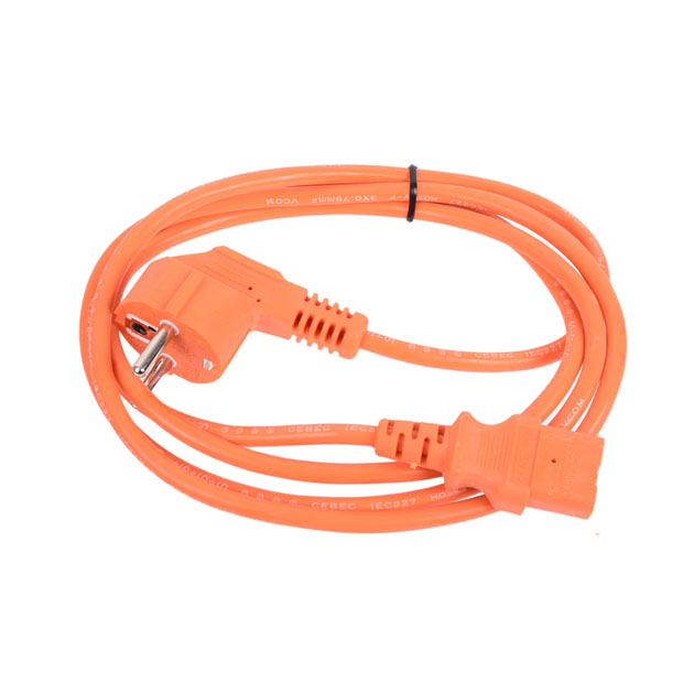 фото Кабель vcom iec 320 c13-cee 7/7, m-f 1,8м orange (ce021-cu0.75-1.8m-o)