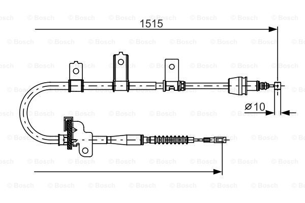 

Трос cтояночного тормоза BOSCH 1987482098