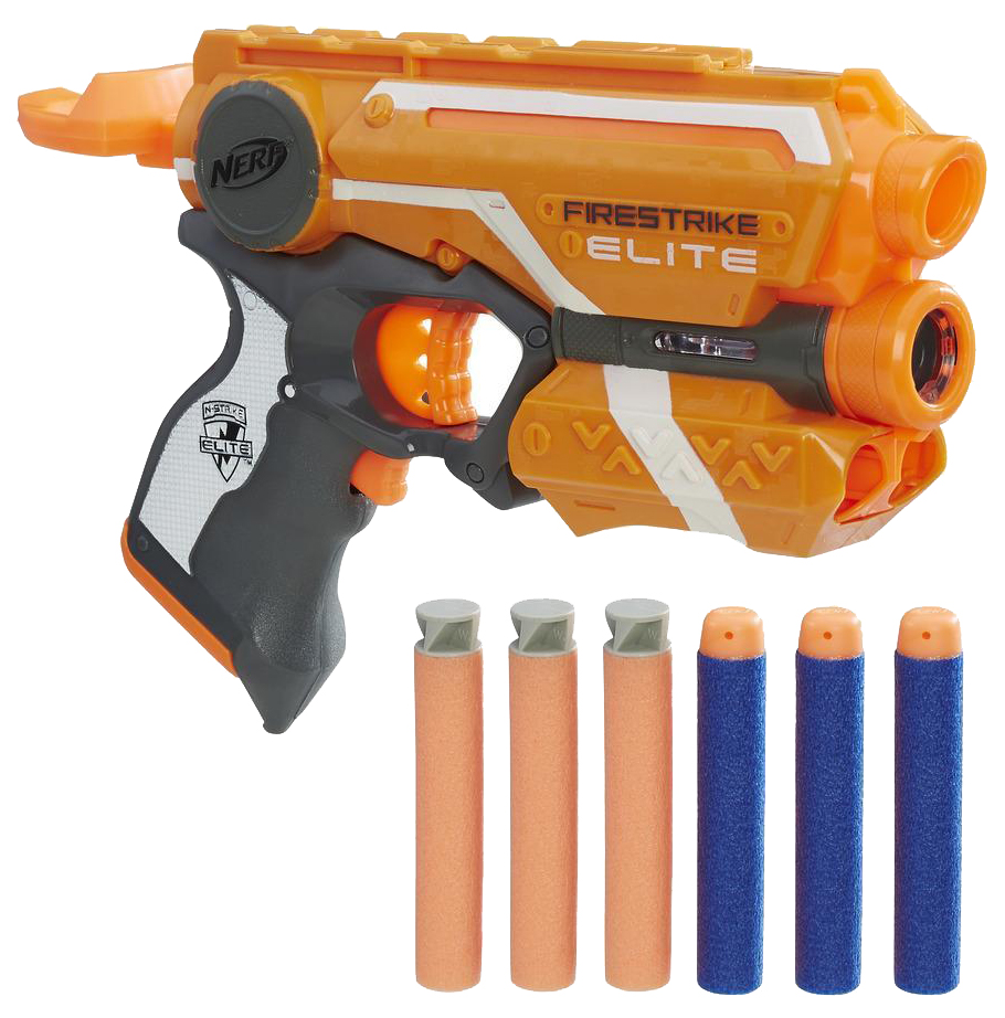 

Бластер игрушечный Hasbro Nerf N-Strike Elite Firestrike 53378EU4 в ассортименте, Разноцветный