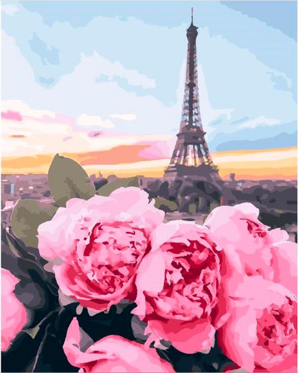 

Картина по номерам Paintboy Цветы в Париже, 40x50 см, Цветы в Париже