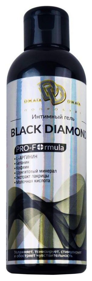 Купить Black Diamond с экстрактом лакрицы, Гель-смазка Джага-Джага Black Diamond на водной основе 100 мл