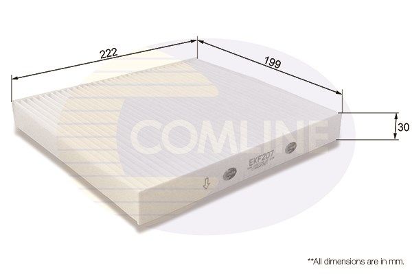 фото Фильтр салона comline ekf207