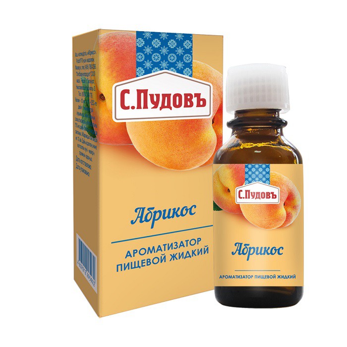 

Ароматизатор пищевой абрикос С.Пудовъ 10 мл, ароматизатор жидкий