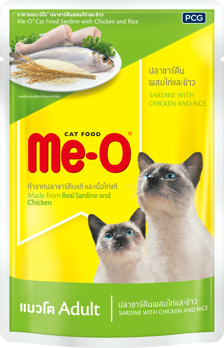 

Влажный корм для кошек Me-O Adult, тунец и курица, 80г, Adult