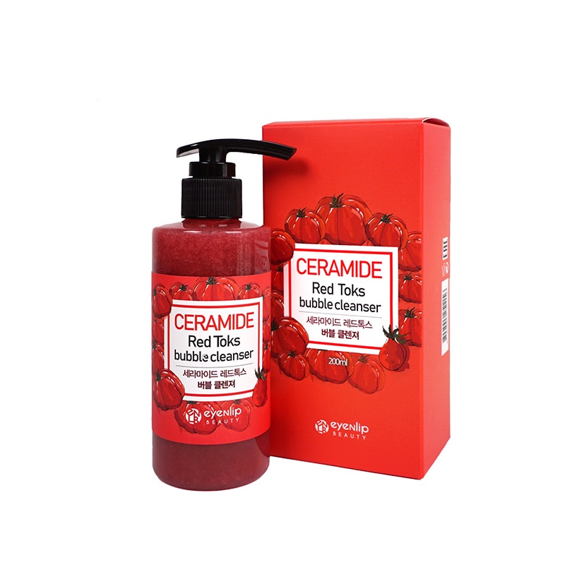 фото Пенка для умывания ceramide red toks bubble cleanser 200ml eyenlip