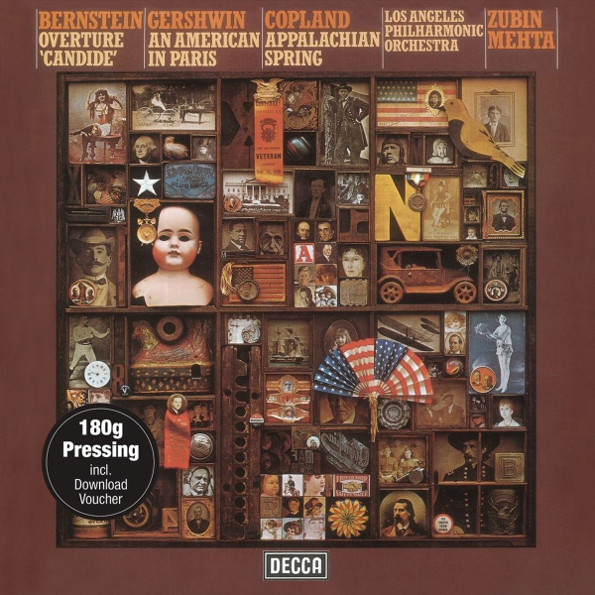 фото Los angeles philharmonic orchestra, zubin mehta bernstein, gershwin & copland (lp) decca