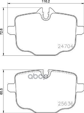 

Тормозные колодки brembo P06101