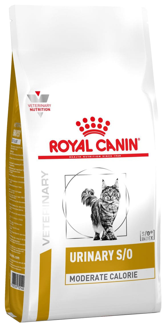 фото Сухой корм для кошек royal canin urinary s/o moderate calorie, диетический при мкб, 0,4кг