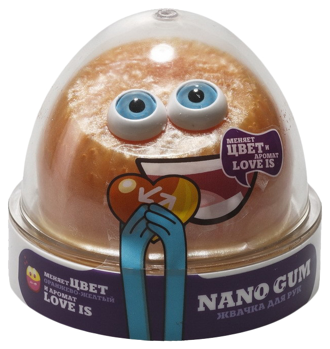 фото Жвачка для рук nano gum оранжево-желтый с ароматом love is, 50 гр ng2li50 фабрика игрушек