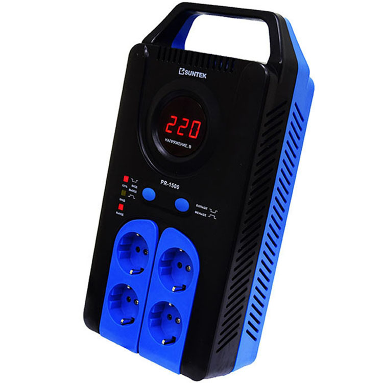

Однофазный стабилизатор релейного типа SUNTEK PR 1500ВА