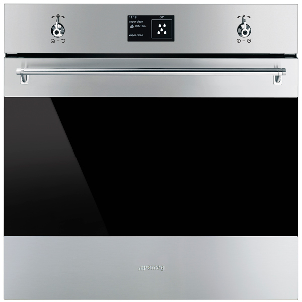 фото Встраиваемый электрический духовой шкаф smeg sf6395xe silver