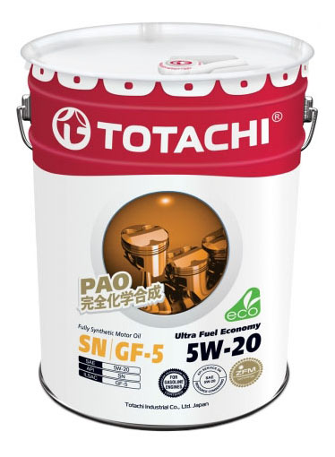 Моторное масло Totachi Ultra Fuel Fully Synthetic SN 5W20 20 л