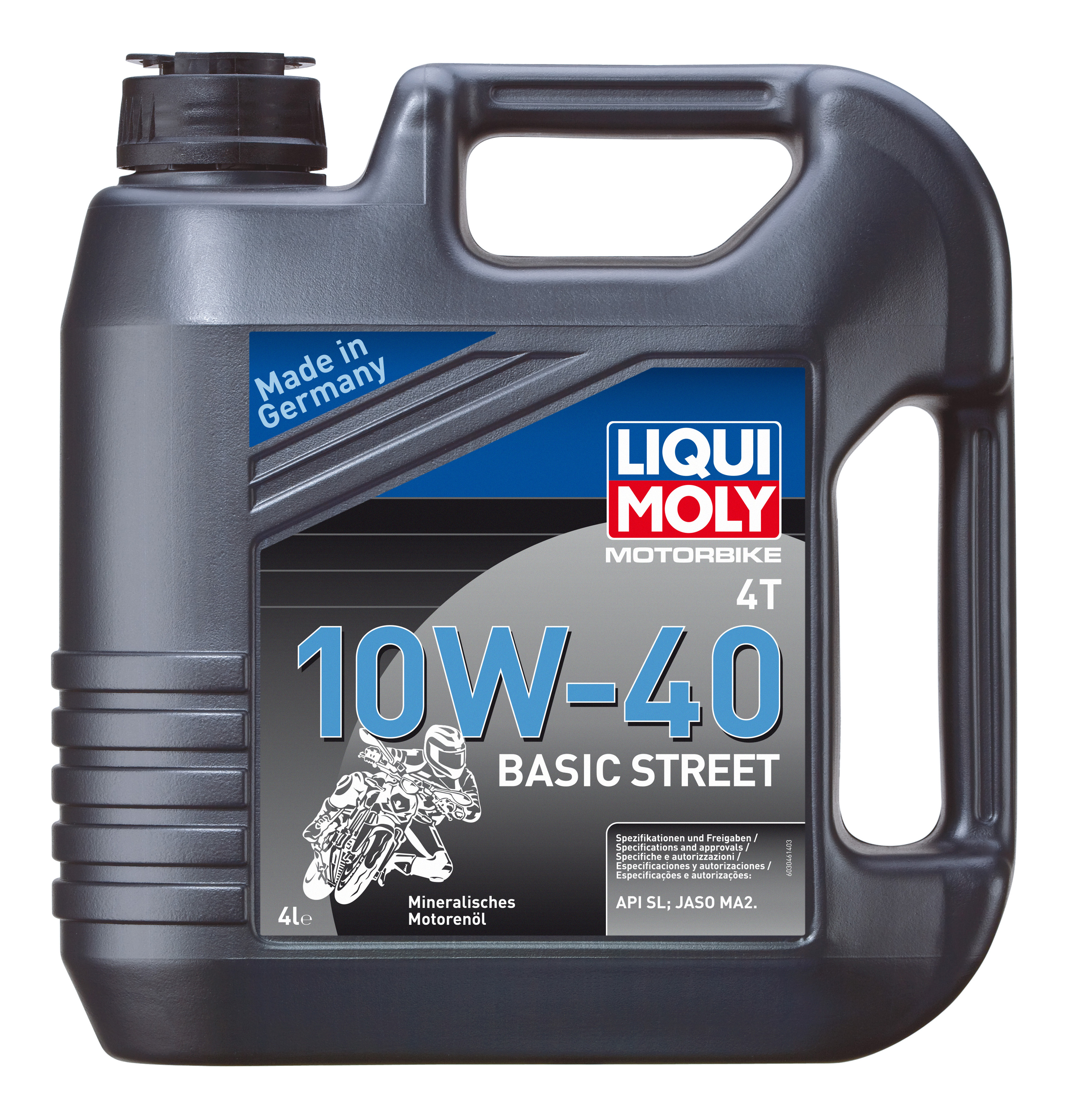 фото Моторное масло liqui moly motorbike 4t basic street 10w-40 4л