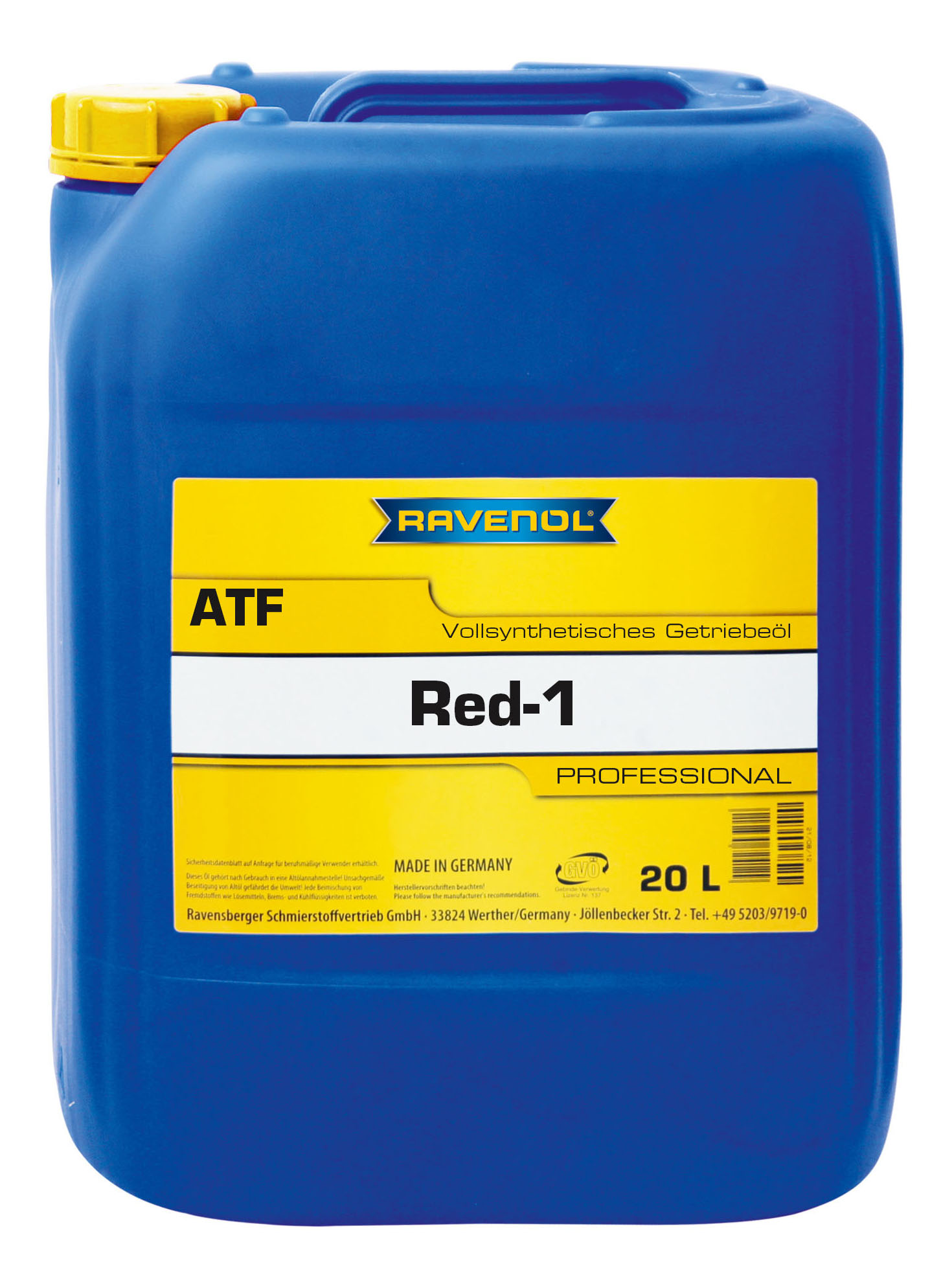 

Трансмиссионное масло RAVENOL 4014835719026 ATF RED-1, трансмиссионное масло ATF RED-1 (20л) (4014835719026)