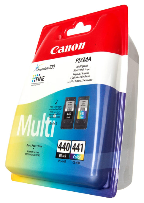 фото Картридж для струйного принтера canon pg-440/cl-441 multipack черный, цветной; оригинал