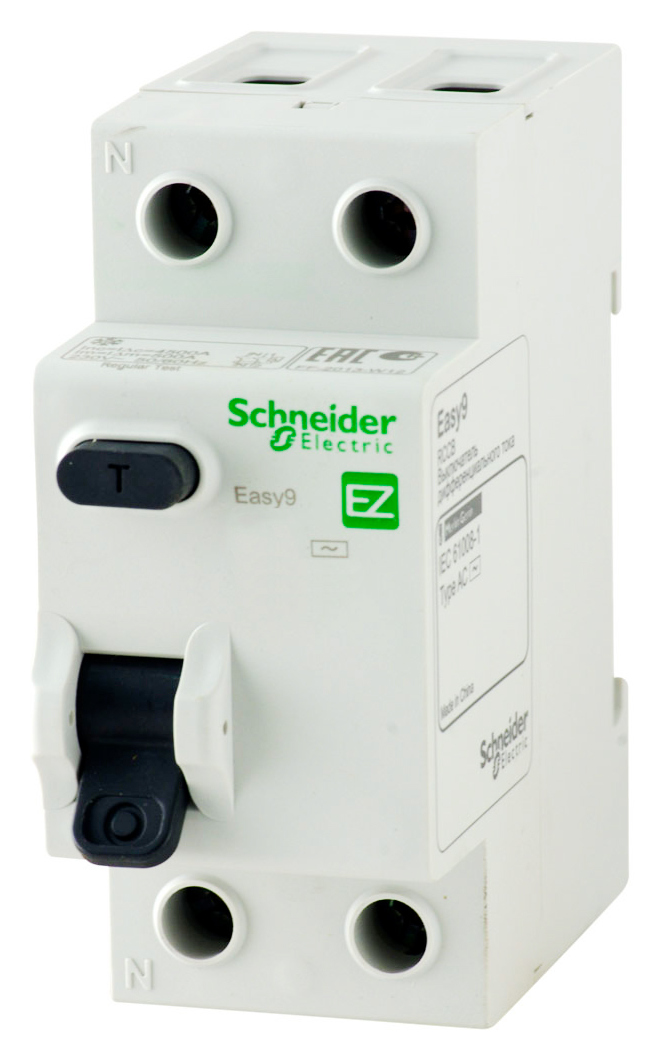 Выключатель дифференциального тока Schneider Electric EASY 9 2П 40A 30мА AC EZ9R34240 модульный шкаф schneider electric easy 9 63 а ez9e112s2fru
