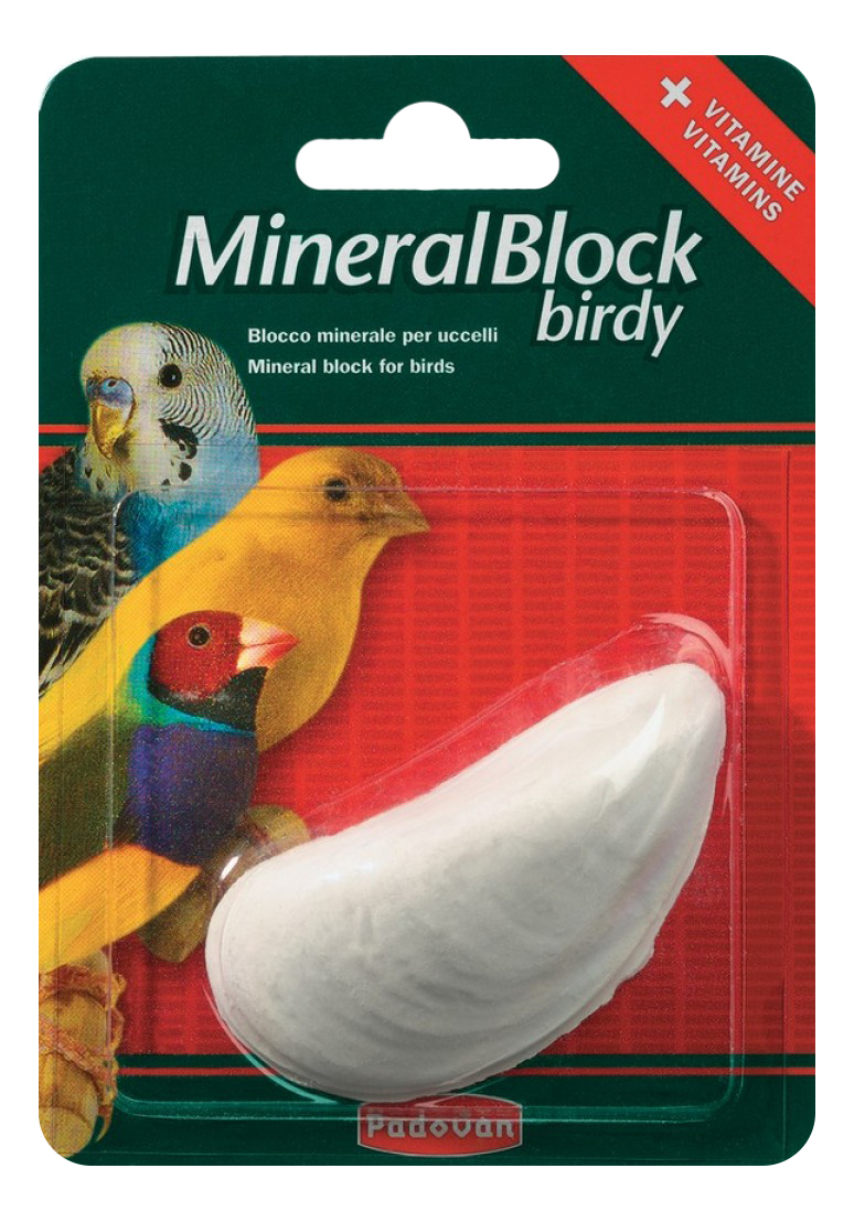 фото Витамины для птиц padovan ocean mineralblock birdy, 20г