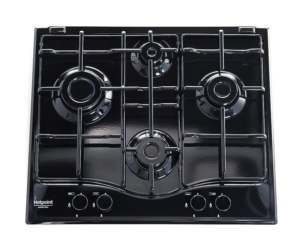 фото Встраиваемая варочная панель газовая hotpoint-ariston pcn 642 /ha(bk) black