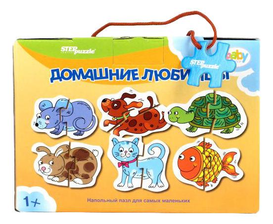 

Пазл Step Puzzle 12 деталей Домашние любимцы, 12