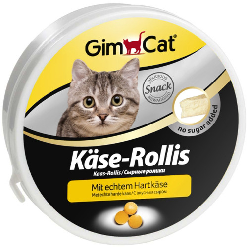 фото Лакомство для кошек gimcat kase-rollis сырные шарики, 400 шт