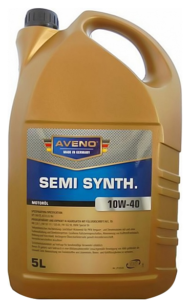 фото Моторное масло aveno semi synth 10w-40 5л