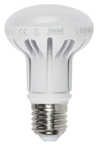 фото Лампа светодиодная (08399) e27 11w 3000k рефлектор матовая led-r63-11w/ww/e27/fr uniel