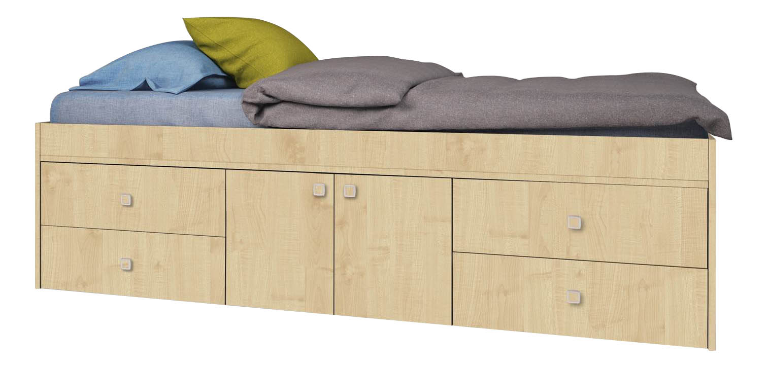

Кровать Polini Simple 3100 с 4 ящиками, натуральный, simple 3100 с 4 ящиками