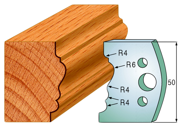 

Комплект из 2-х ножей 50x4 SP CMT 690.511, 690.511