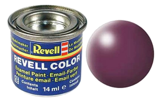 фото Краска пурпурно-красная рал 3004 шелково-матовая эмалевая revell 32331