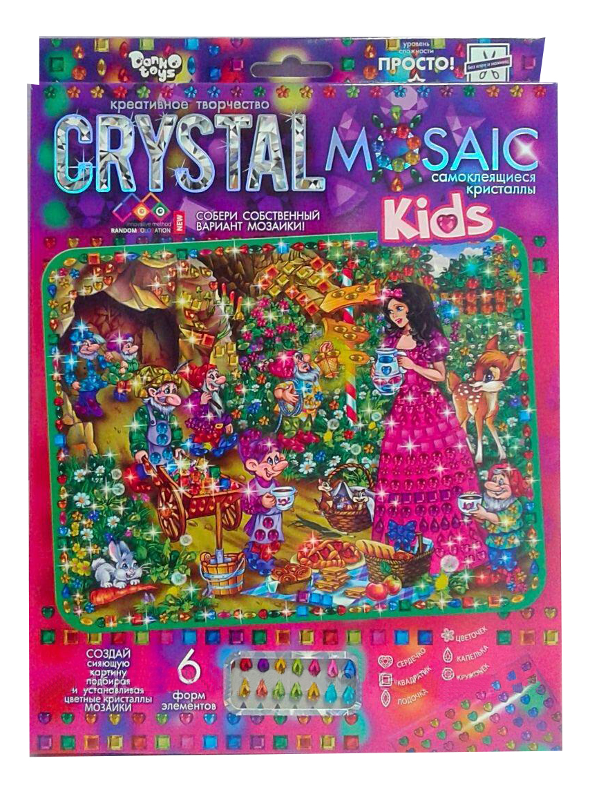 

Мозаика из пайеток Danko Toys Crystal Mosaic Белоснежка, Белоснежка