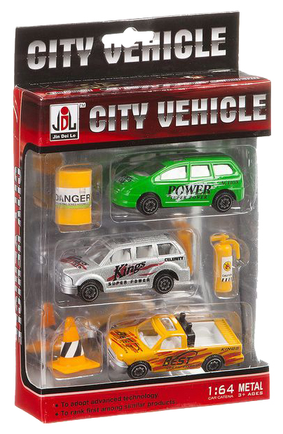 

Игровой набор из 3 машинок Gratwest City Vehicle 1:64