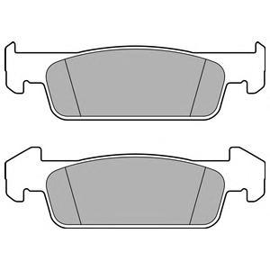 

Тормозные колодки DELPHI дисковые LP2663