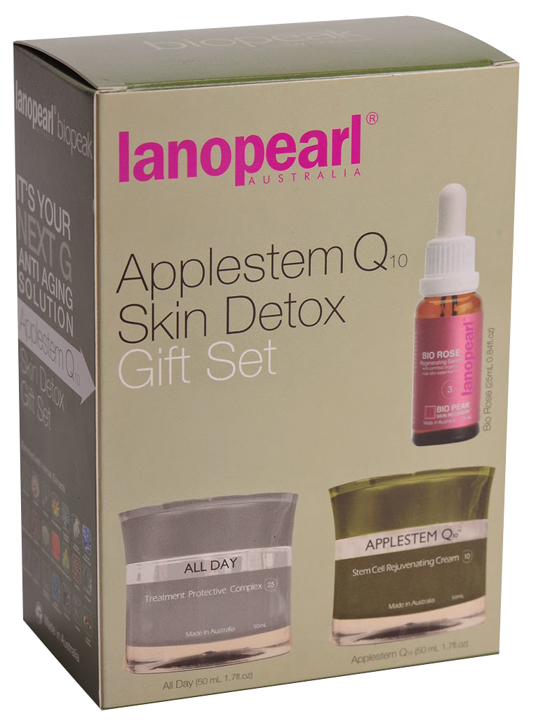 фото Набор косметики для лица lanopearl applestem q10 skin detox gift set