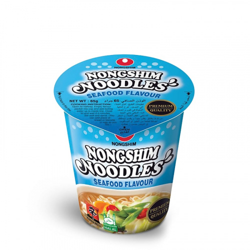 фото Лапша быстрого приготовления nongshim с морепродуктами стакан 65 г