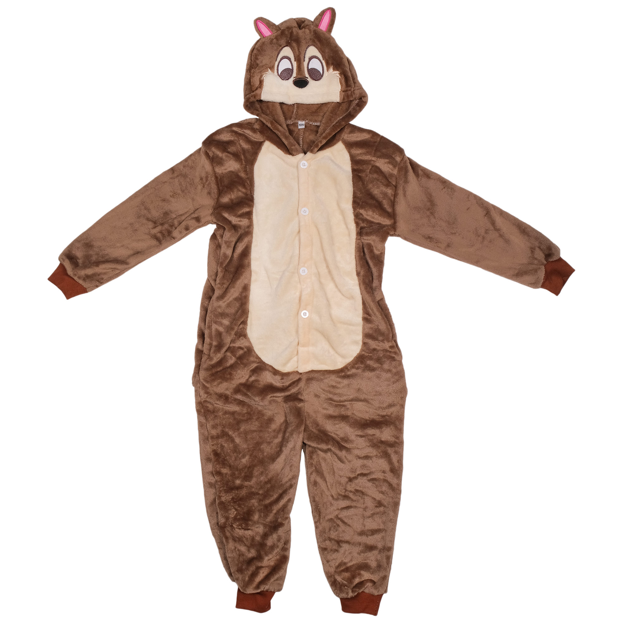 

Кигуруми Lilkrok, цв. коричневый р.110, Бурундук Чип