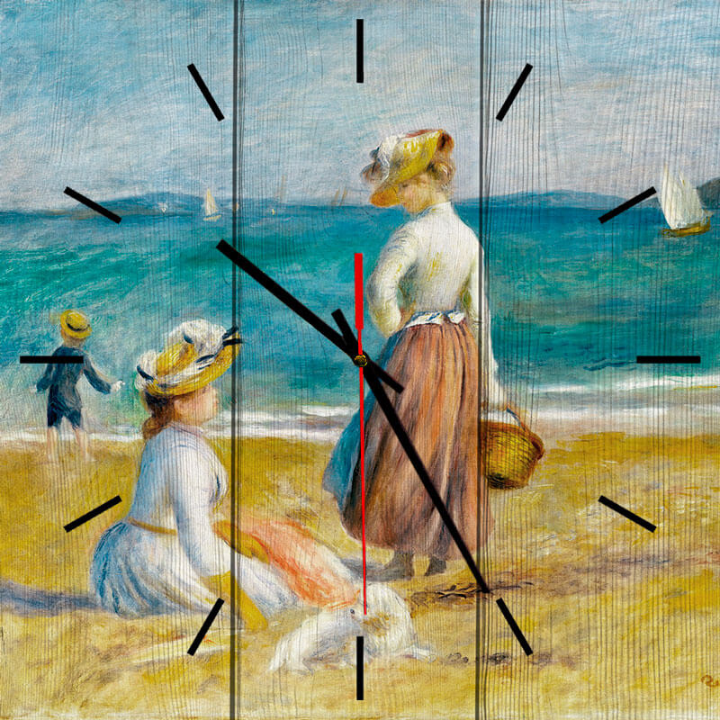 фото Настенные часы фигуры на пляже 50 х 50 см дом корлеоне