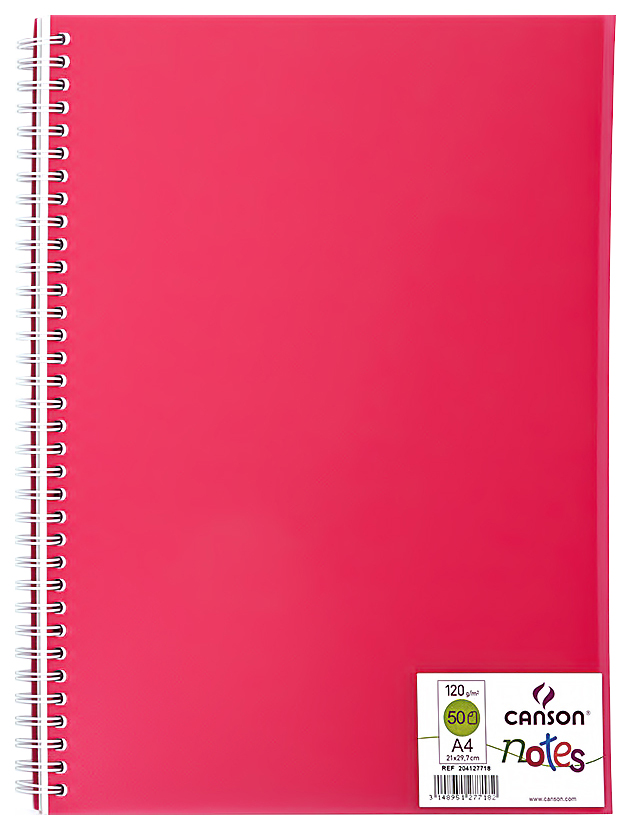 

Блокнот на спирали Canson Notes, А4, 50 листов, Розовый