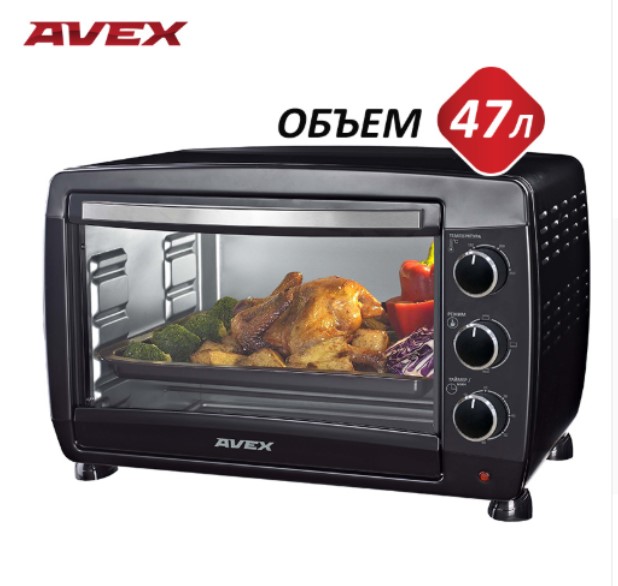 фото Мини-печь avex tr490b black