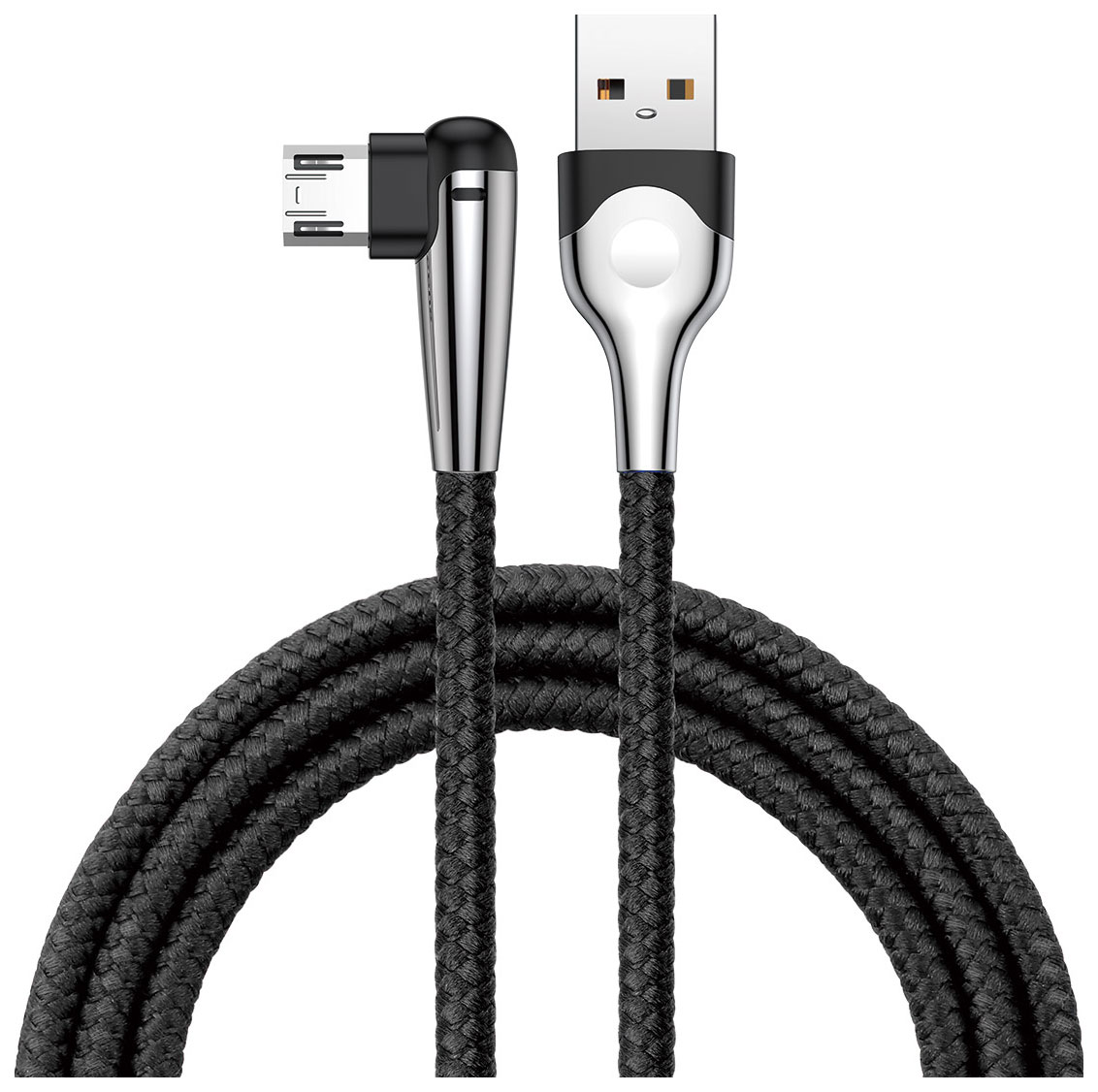 фото Кабель baseus mvp elbow reversible microusb 1m black