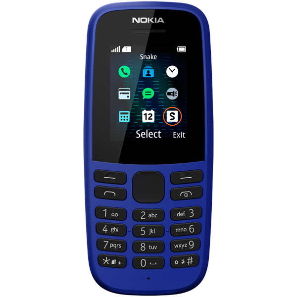 фото Мобильный телефон nokia 105ss (та-1203) blue