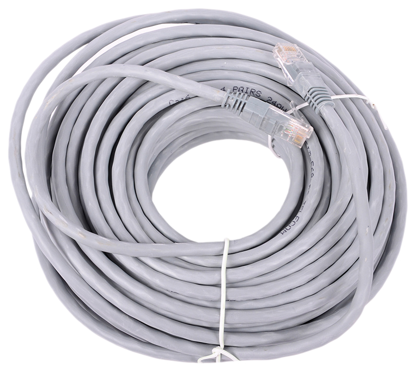 фото Кабель telecom rj45-rj45, m-m 20м grey (na102-utp-c6-20m)