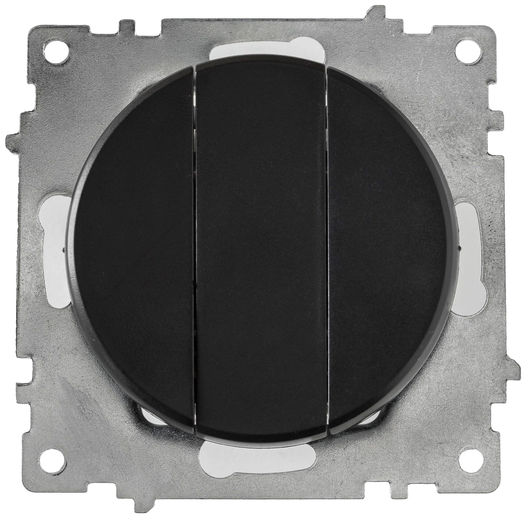 Выключатель трехклавишный OneKeyElectro, цвет черный