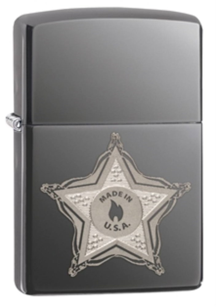 

Бензиновая зажигалка Zippo 28360 Street Chrome, Черный, 28360